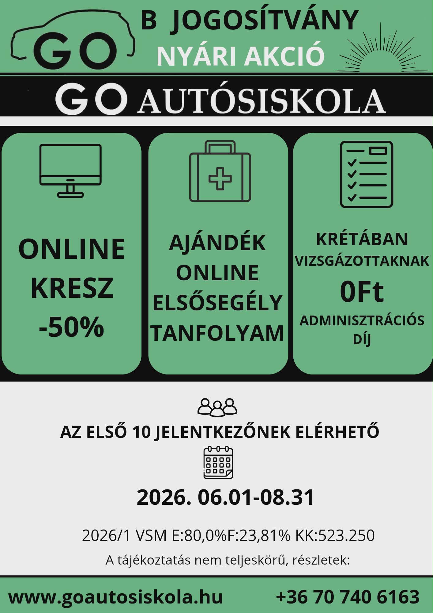 Szegedi autósiskola akció